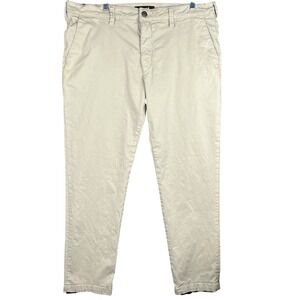 Mavi Edward Pants Mens 38 Stone Khaki Slim Straight Leg Stretch Chino M00553